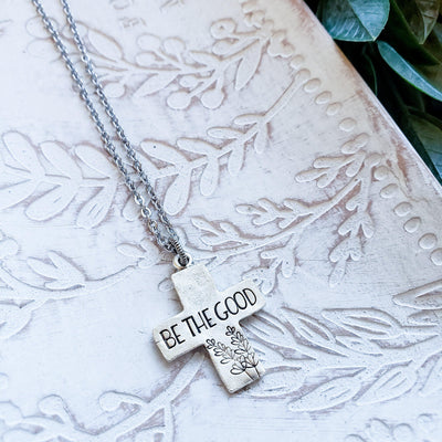 Be The Good - Cross | Necklaces - Little Blue Bus Jewelry