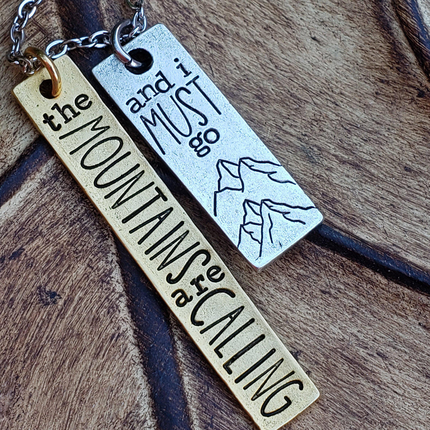 The Mountains are Calling and I Must Go - Little Blue Bus Jewelry