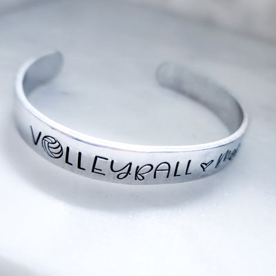 Basketball/Volleyball/Football Mom || Cuff Bracelet