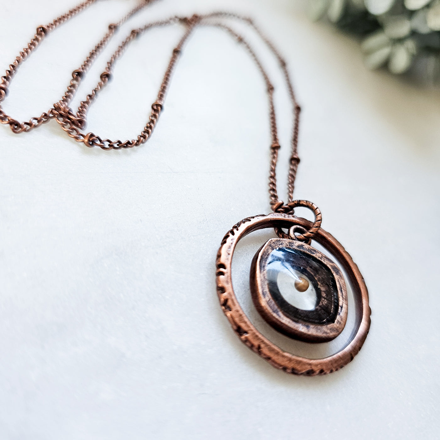 Mustard Seed  Layered Copper Necklaces