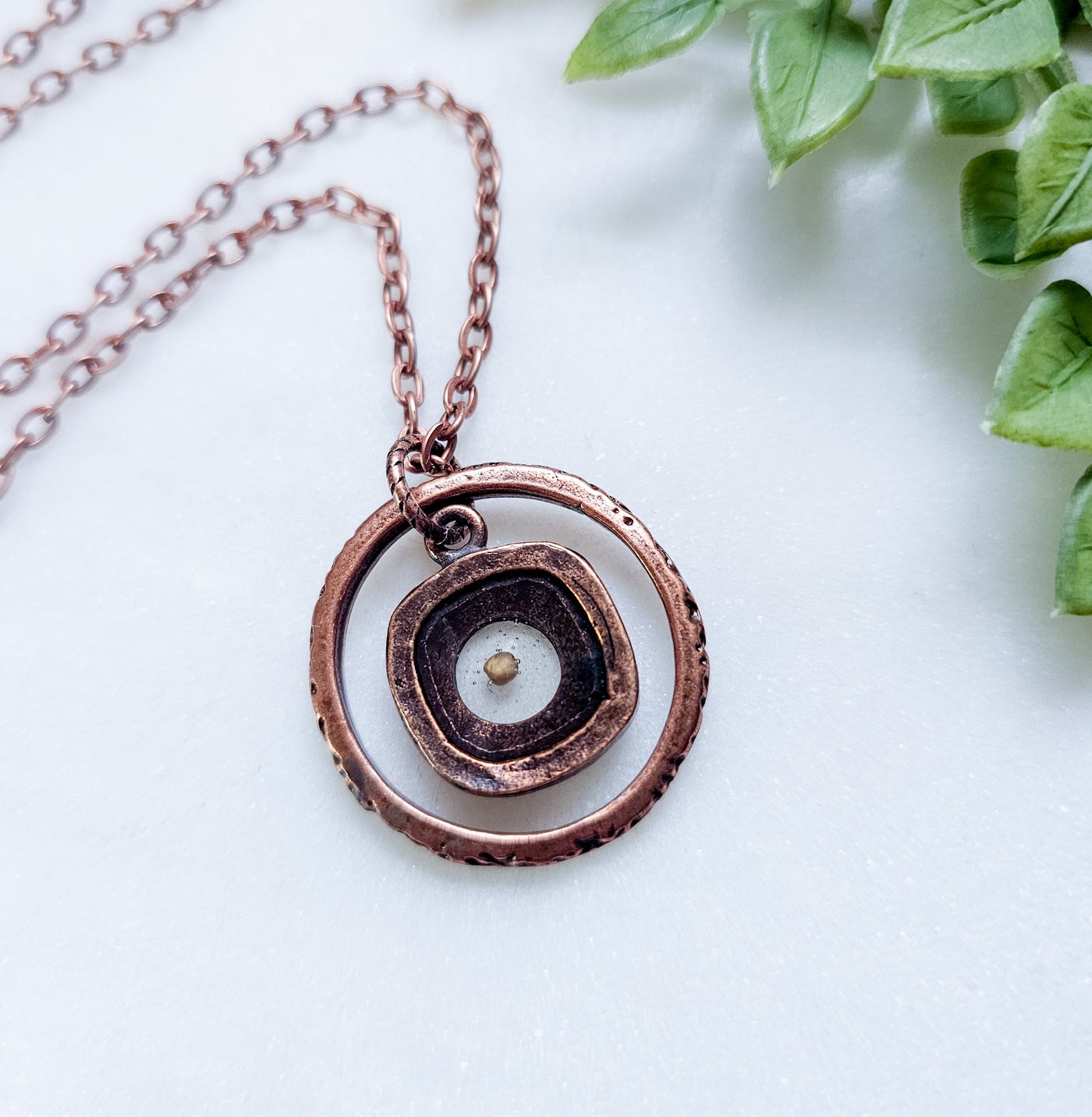 Mustard Seed  Layered Copper Necklaces