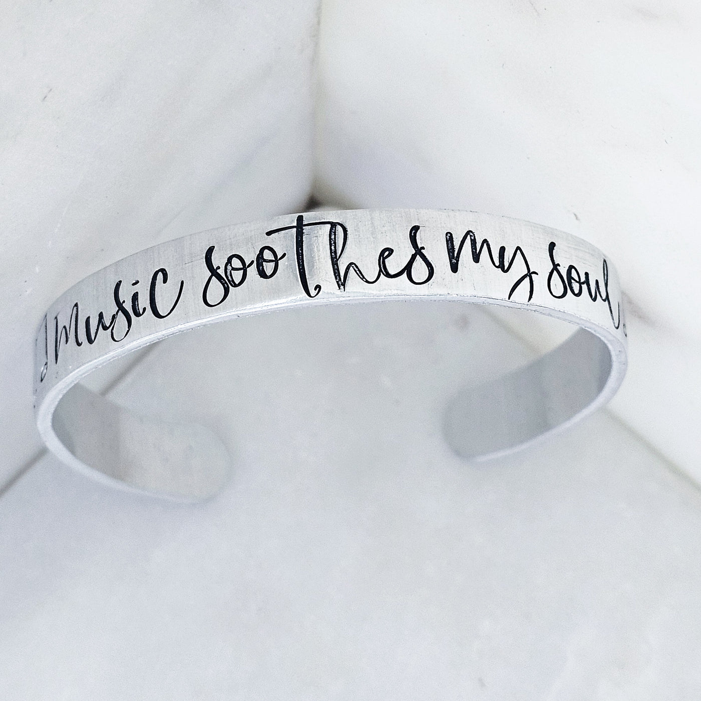 Music Soothes My Soul || Cuff Bracelet