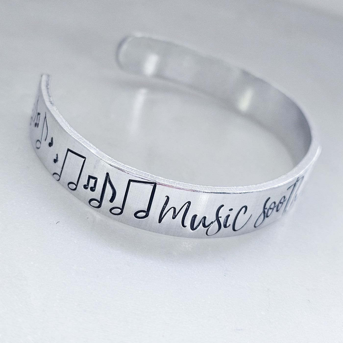 Music Soothes My Soul || Cuff Bracelet