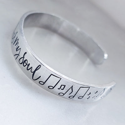 Music Soothes My Soul || Cuff Bracelet