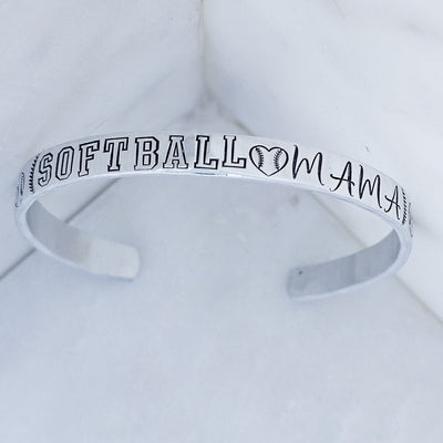 Baseball/Softball Mama || Cuff Bracelet