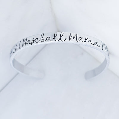 Baseball/Softball Mama || Cuff Bracelet