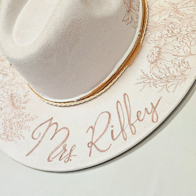 Custom Wide Brim Hat for Haley T.