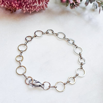 Steel Chain Hoops Bracelet