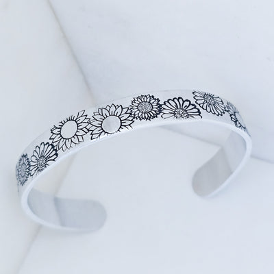 Daisies and Sunflowers | Cuff Bracelet