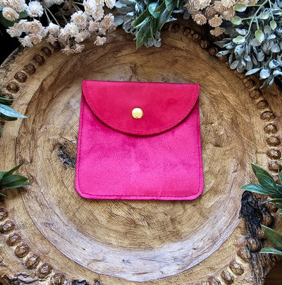 Jewelry Envelope || Freehand Burned Velvet Travel Organizer