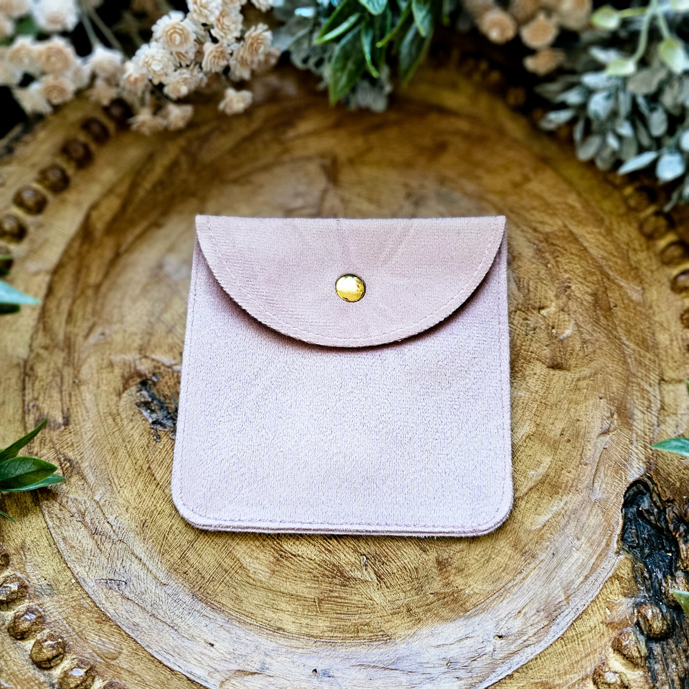 Jewelry Envelope || Freehand Burned Velvet Travel Organizer