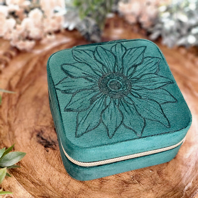 Travel Jewelry Organizer | Freehand Burned Velvet Cases