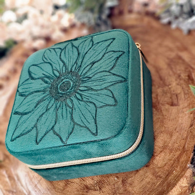 Travel Jewelry Organizer | Freehand Burned Velvet Cases