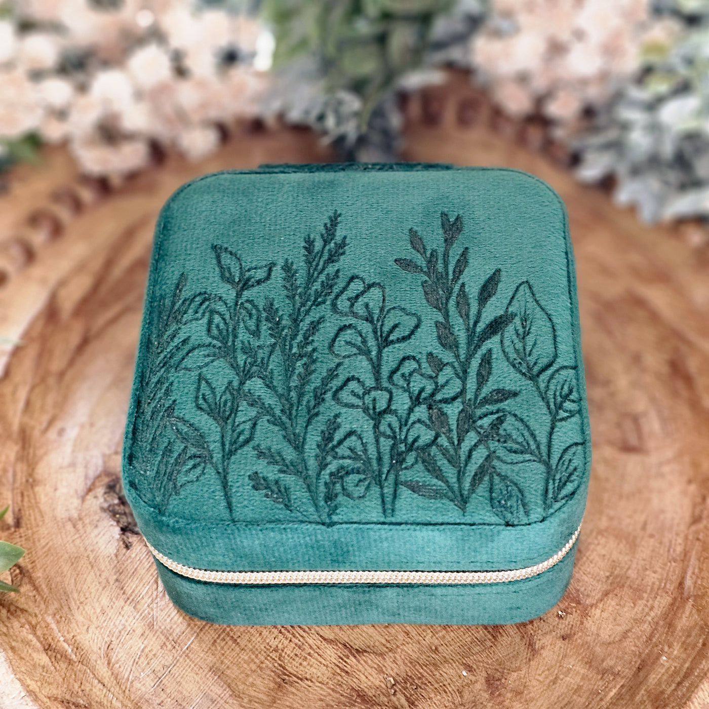 Travel Jewelry Organizer | Freehand Burned Velvet Cases