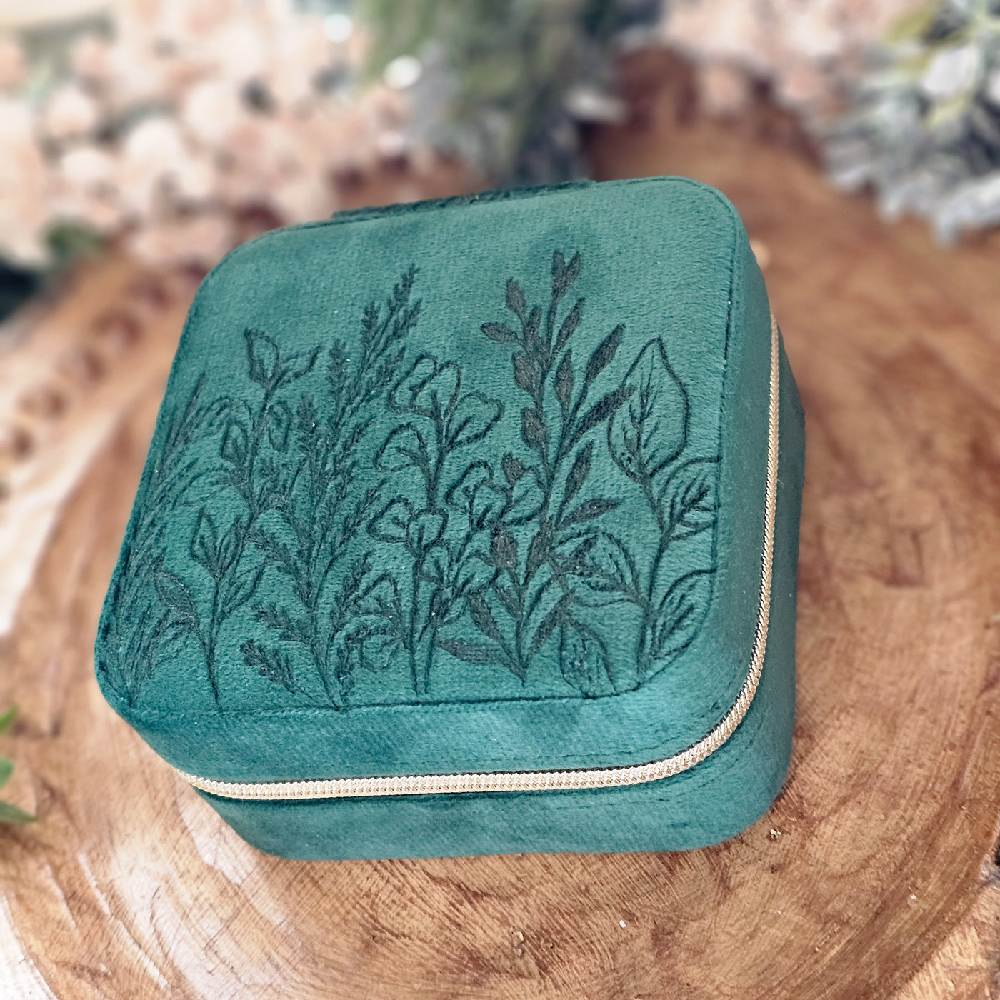 Travel Jewelry Organizer | Freehand Burned Velvet Cases