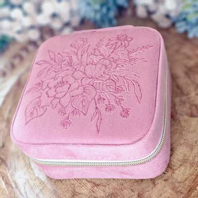 Travel Jewelry Organizer | Freehand Burned Velvet Cases