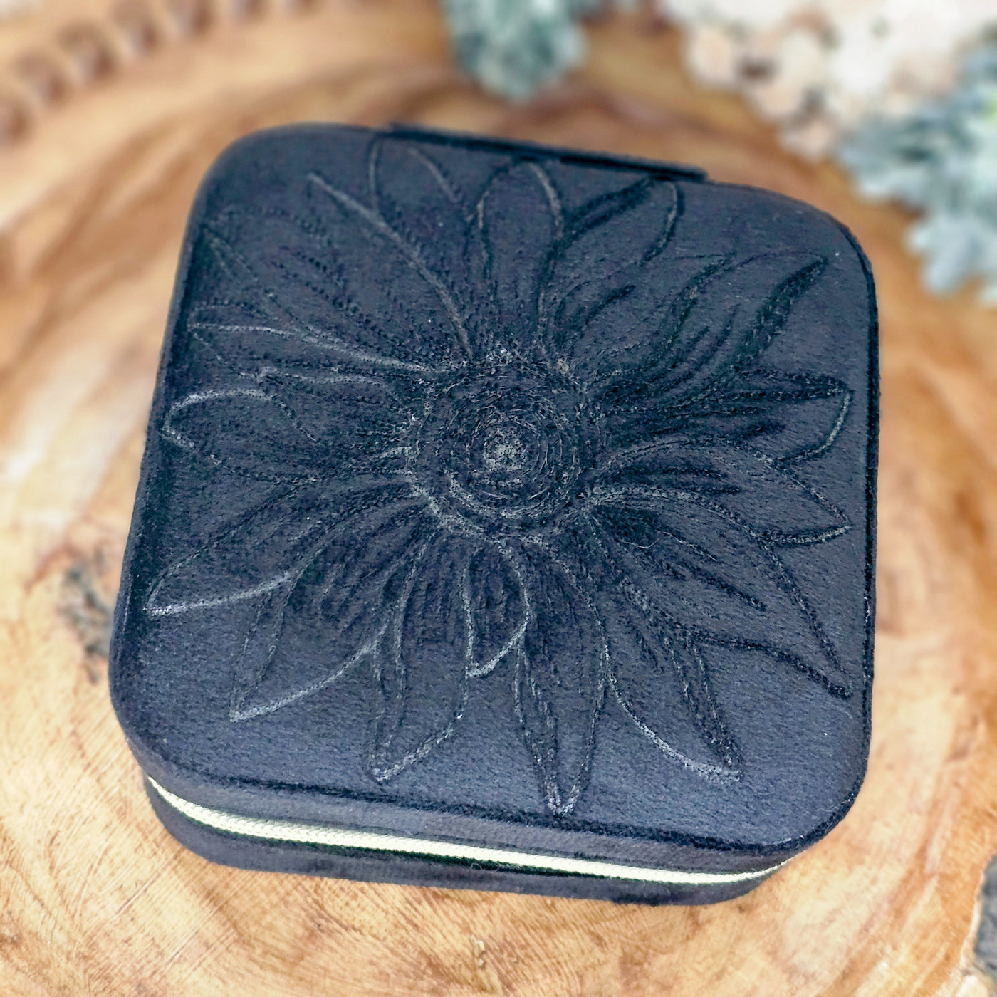 Travel Jewelry Organizer | Freehand Burned Velvet Cases