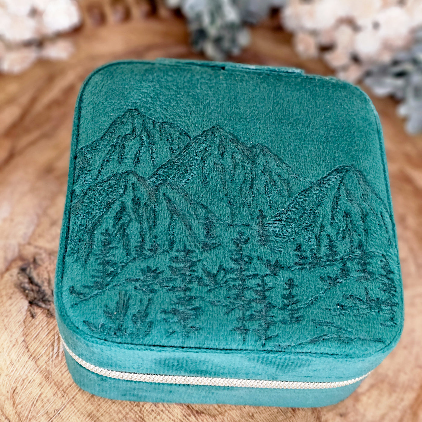 Travel Jewelry Organizer | Freehand Burned Velvet Cases