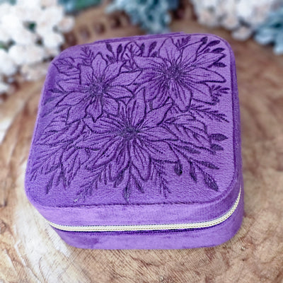 Travel Jewelry Organizer | Freehand Burned Velvet Cases