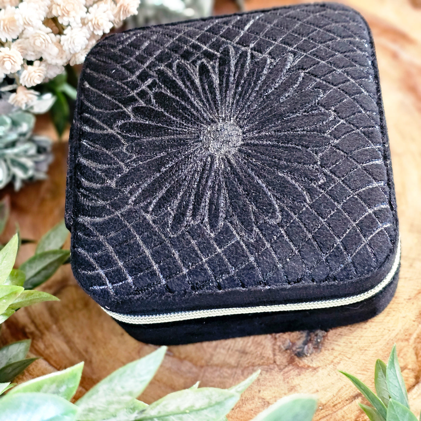 Travel Jewelry Organizer | Freehand Burned Velvet Cases