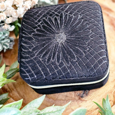 Travel Jewelry Organizer | Freehand Burned Velvet Cases