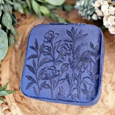 Travel Jewelry Organizer | Freehand Burned Velvet Cases