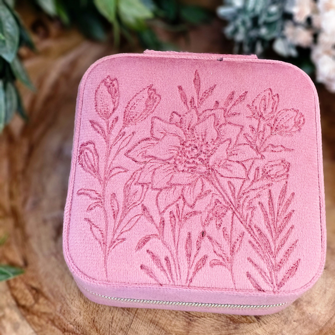 Travel Jewelry Organizer | Freehand Burned Velvet Cases