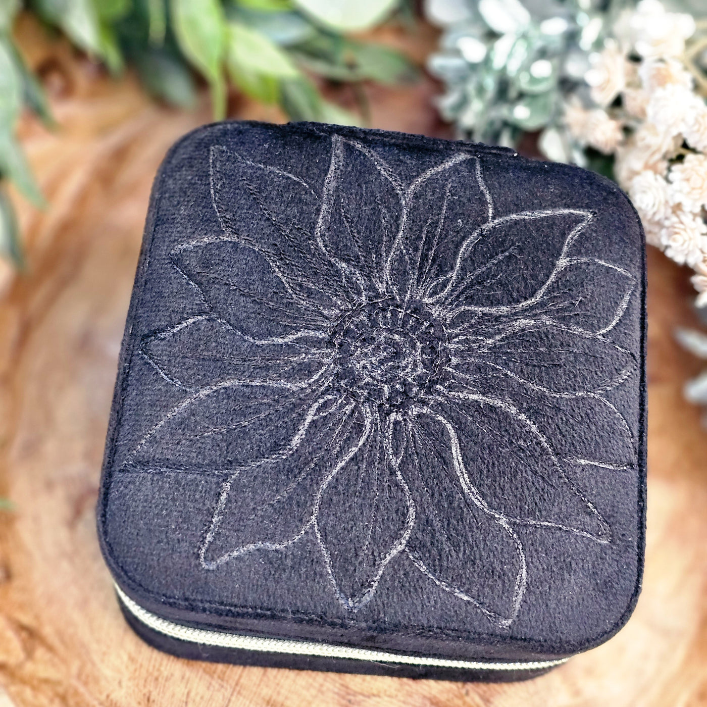 Travel Jewelry Organizer | Freehand Burned Velvet Cases