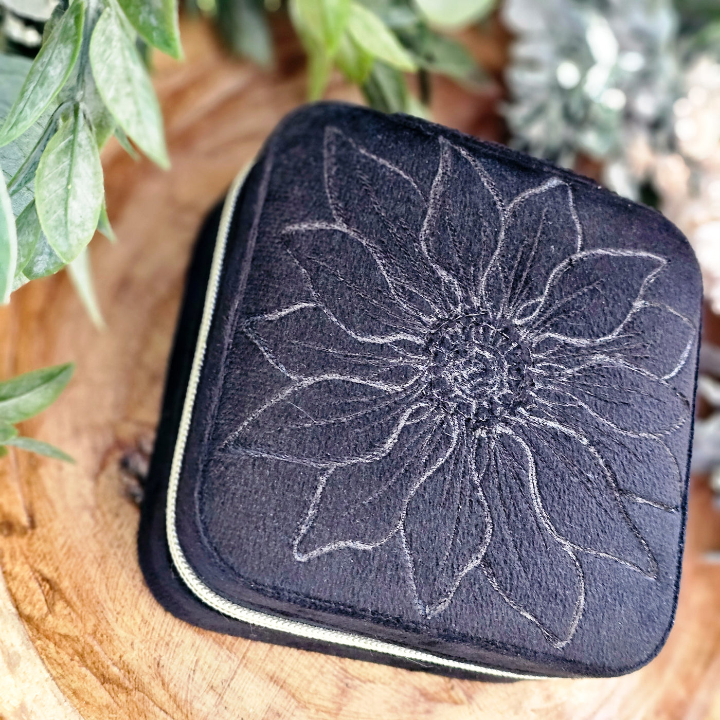 Travel Jewelry Organizer | Freehand Burned Velvet Cases