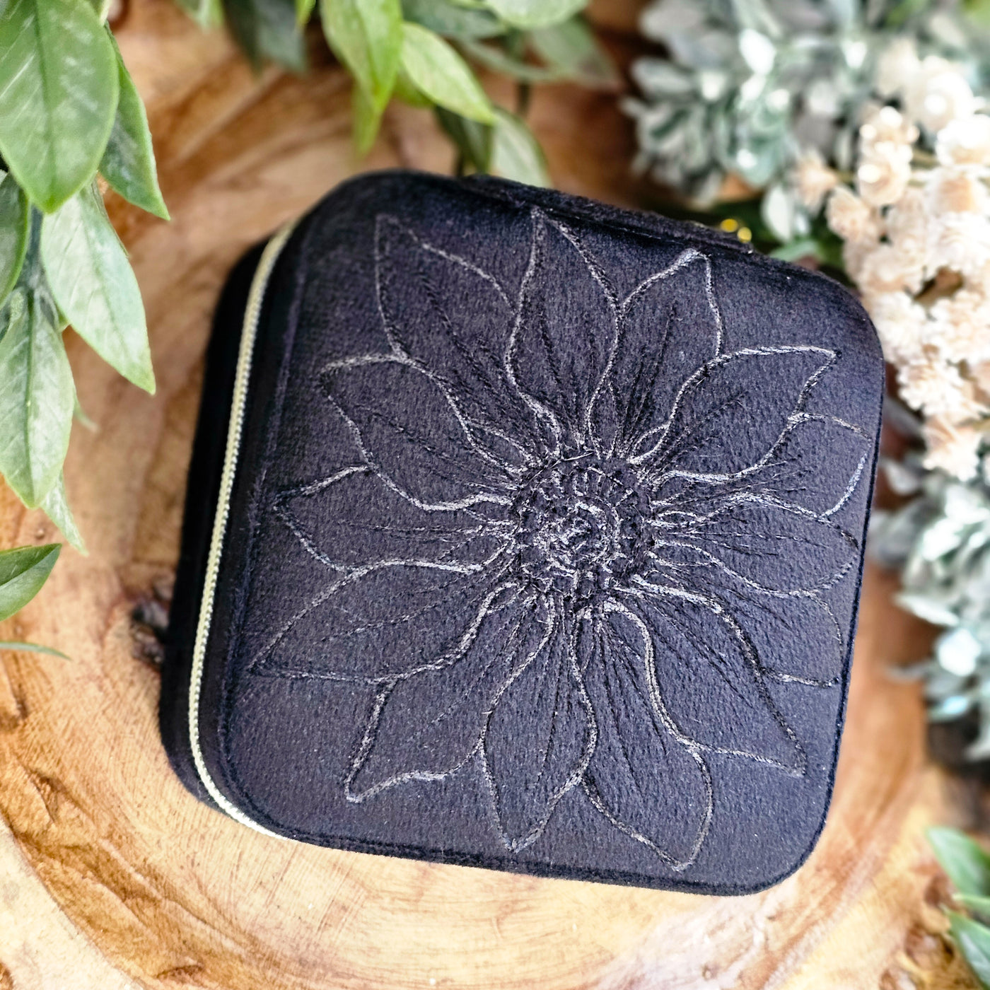 Travel Jewelry Organizer | Freehand Burned Velvet Cases