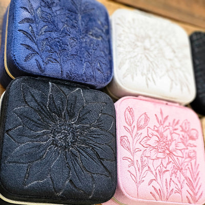 Travel Jewelry Organizer | Freehand Burned Velvet Cases