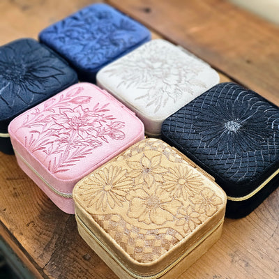 Travel Jewelry Organizer | Freehand Burned Velvet Cases