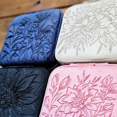 Travel Jewelry Organizer | Freehand Burned Velvet Cases