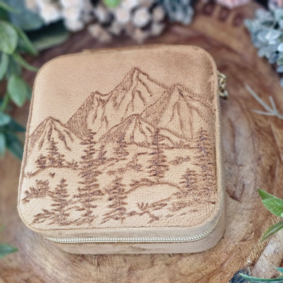 Travel Jewelry Organizer | Freehand Burned Velvet Cases