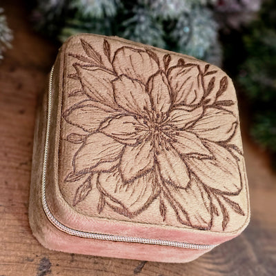 Travel Jewelry Organizer | Freehand Burned Velvet Cases