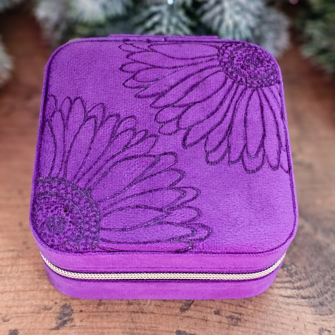 Travel Jewelry Organizer | Freehand Burned Velvet Cases