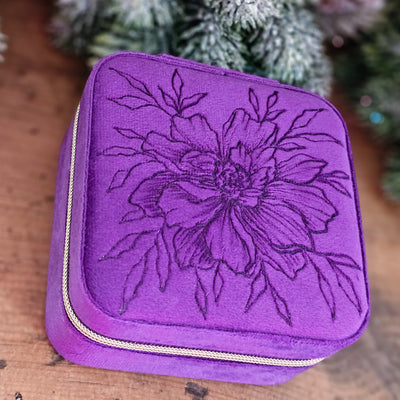 Travel Jewelry Organizer | Freehand Burned Velvet Cases