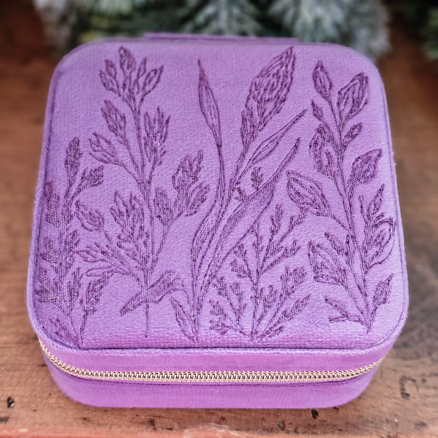 Travel Jewelry Organizer | Freehand Burned Velvet Cases