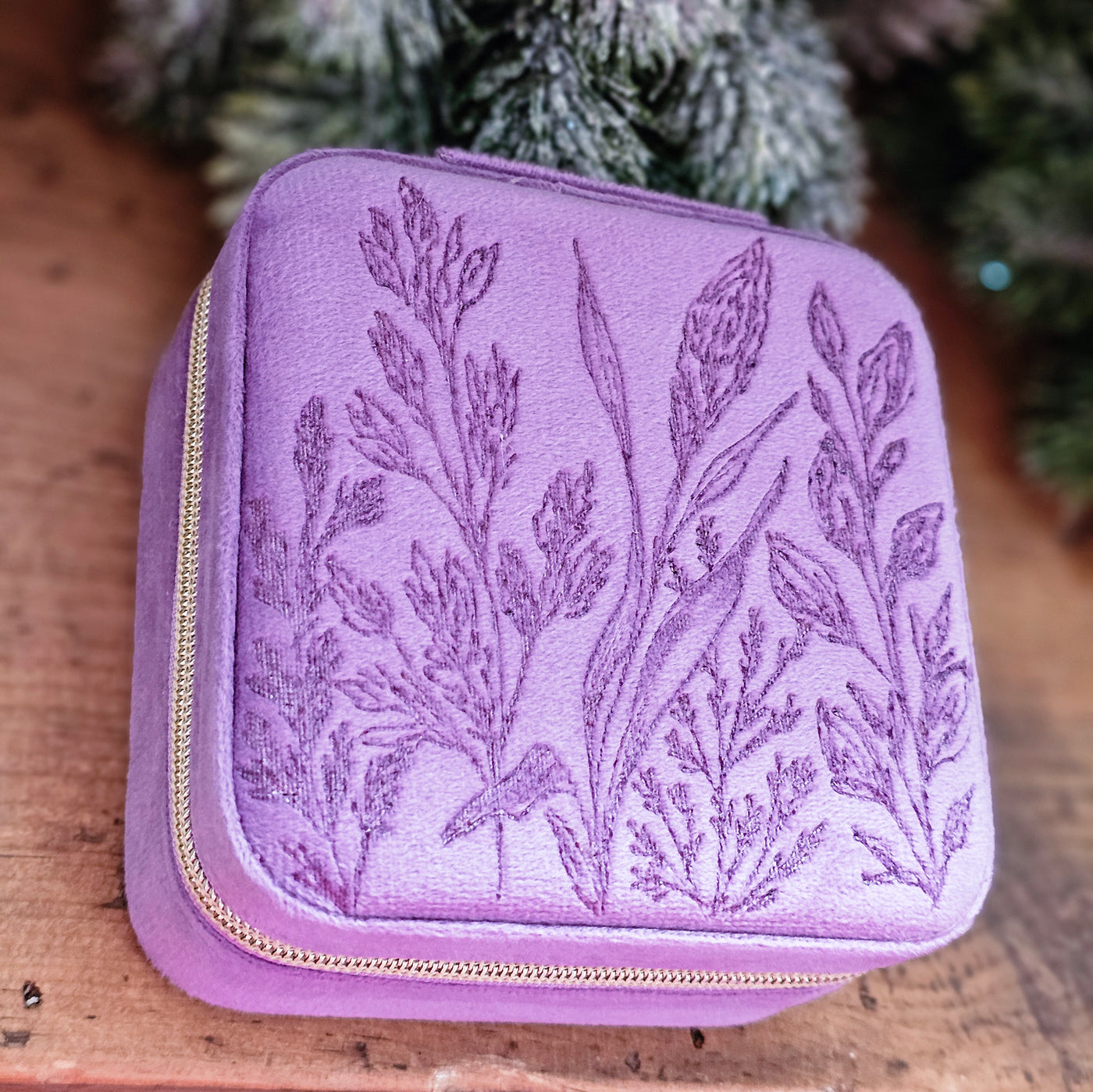 Travel Jewelry Organizer | Freehand Burned Velvet Cases