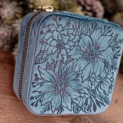 Travel Jewelry Organizer | Freehand Burned Velvet Cases