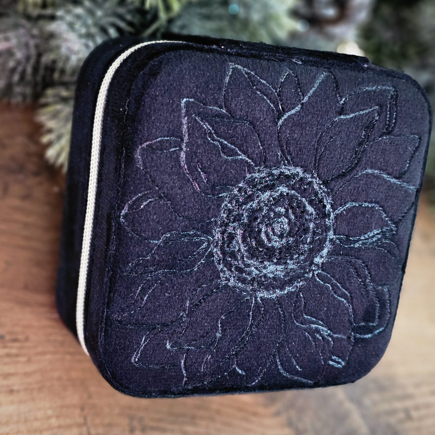 Travel Jewelry Organizer | Freehand Burned Velvet Cases