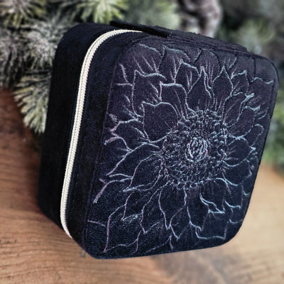 Travel Jewelry Organizer | Freehand Burned Velvet Cases