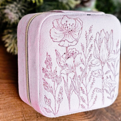 Travel Jewelry Organizer | Freehand Burned Velvet Cases