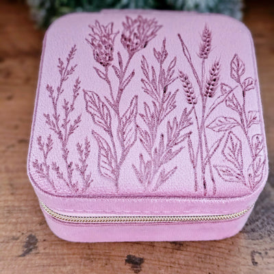 Travel Jewelry Organizer | Freehand Burned Velvet Cases