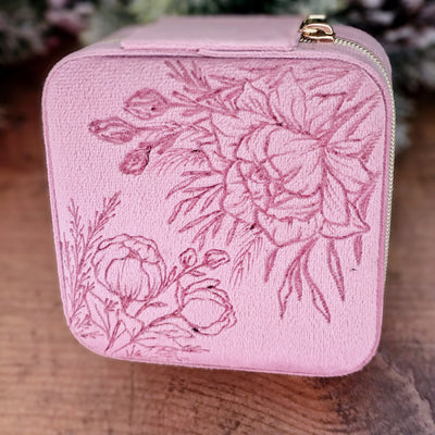 Travel Jewelry Organizer | Freehand Burned Velvet Cases