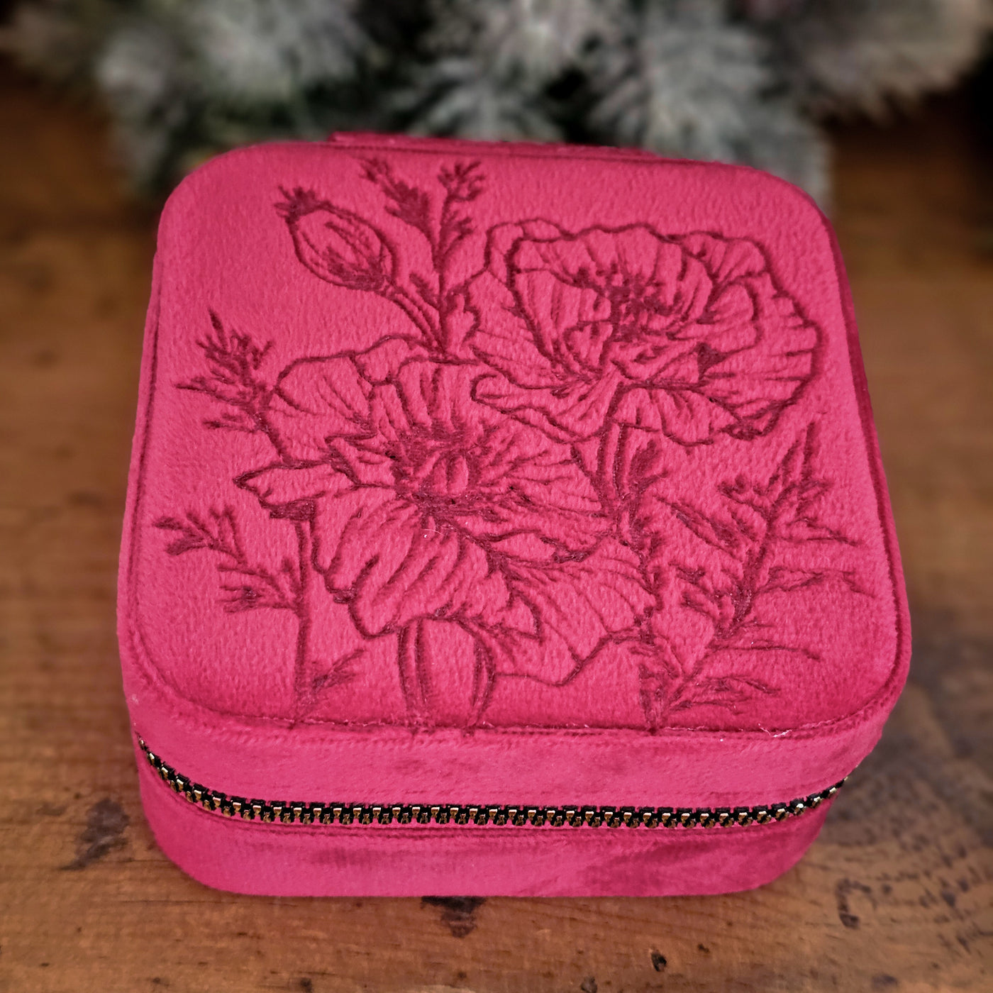 Travel Jewelry Organizer | Freehand Burned Velvet Cases