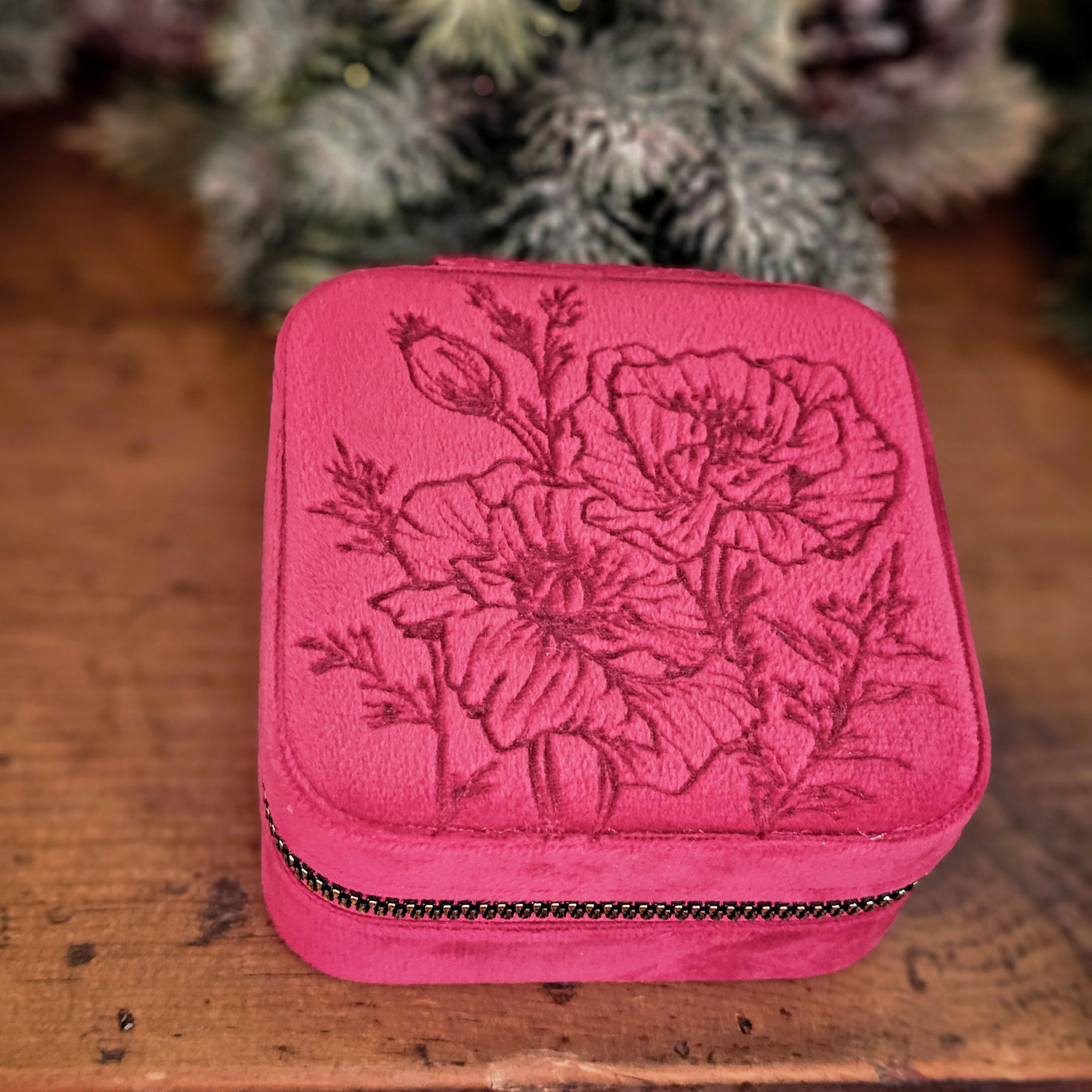 Travel Jewelry Organizer | Freehand Burned Velvet Cases