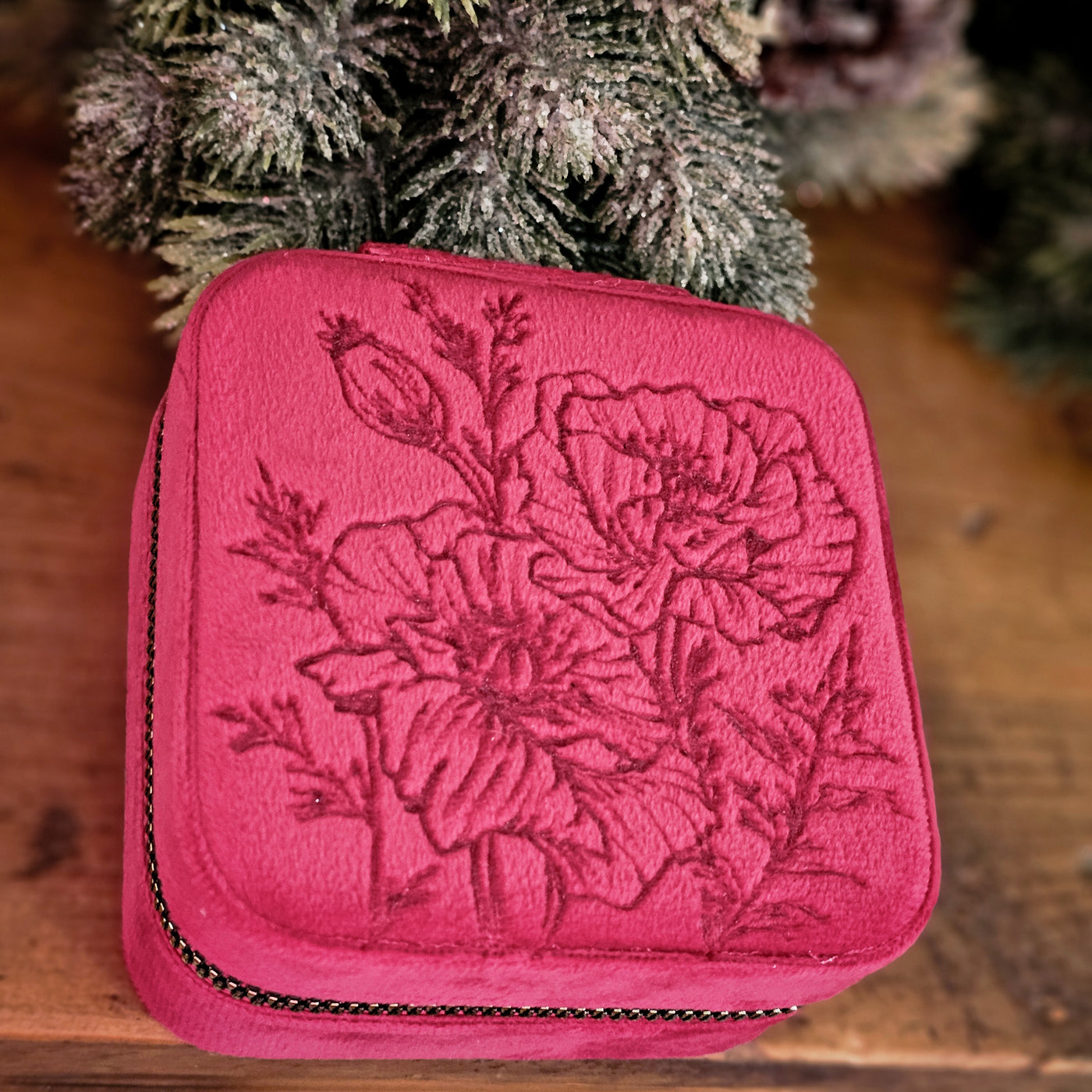 Travel Jewelry Organizer | Freehand Burned Velvet Cases