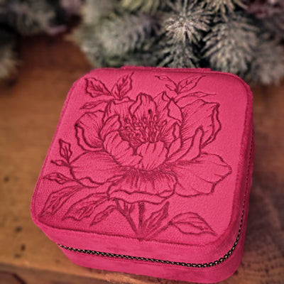 Travel Jewelry Organizer | Freehand Burned Velvet Cases