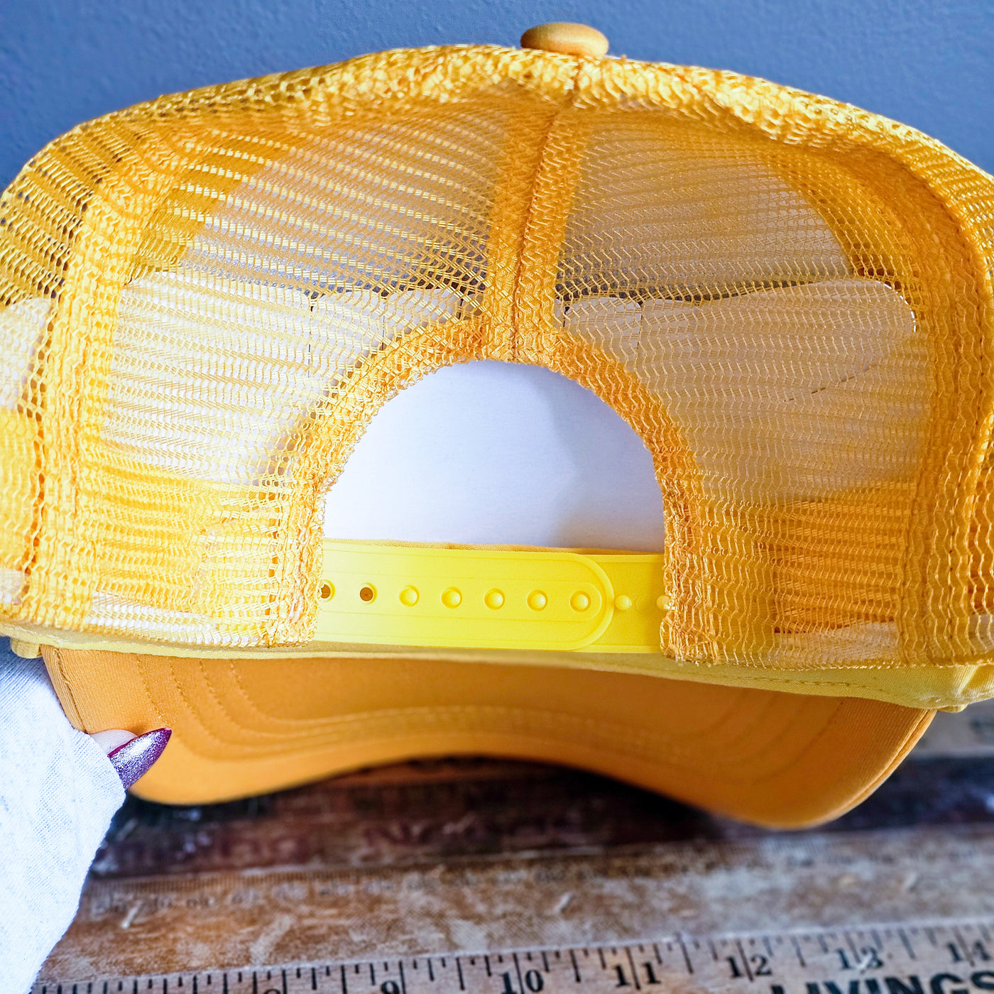 Taste of Sunshine || Yellow Baseball Style Mesh Trucker Hat || Hand Painted